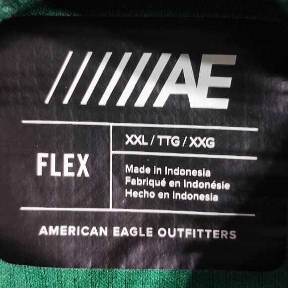 American Eagle Flex pullover Hoodie men's size XXL green with graphic design - Picture 4 of 9